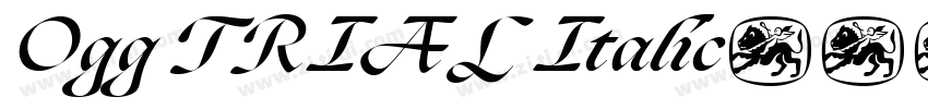Ogg TRIAL Italic字体转换